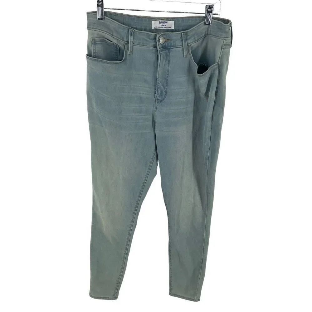 Levi's Women's Ultra High Rise Super Skinny Jeans 5 Pocket Stretch Size 33